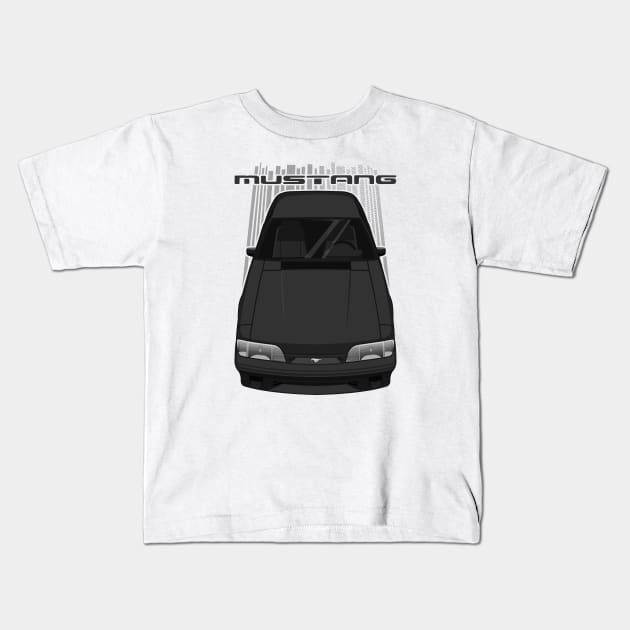 Mustang 1987 to 1993 Fox - Black Kids T-Shirt by V8social